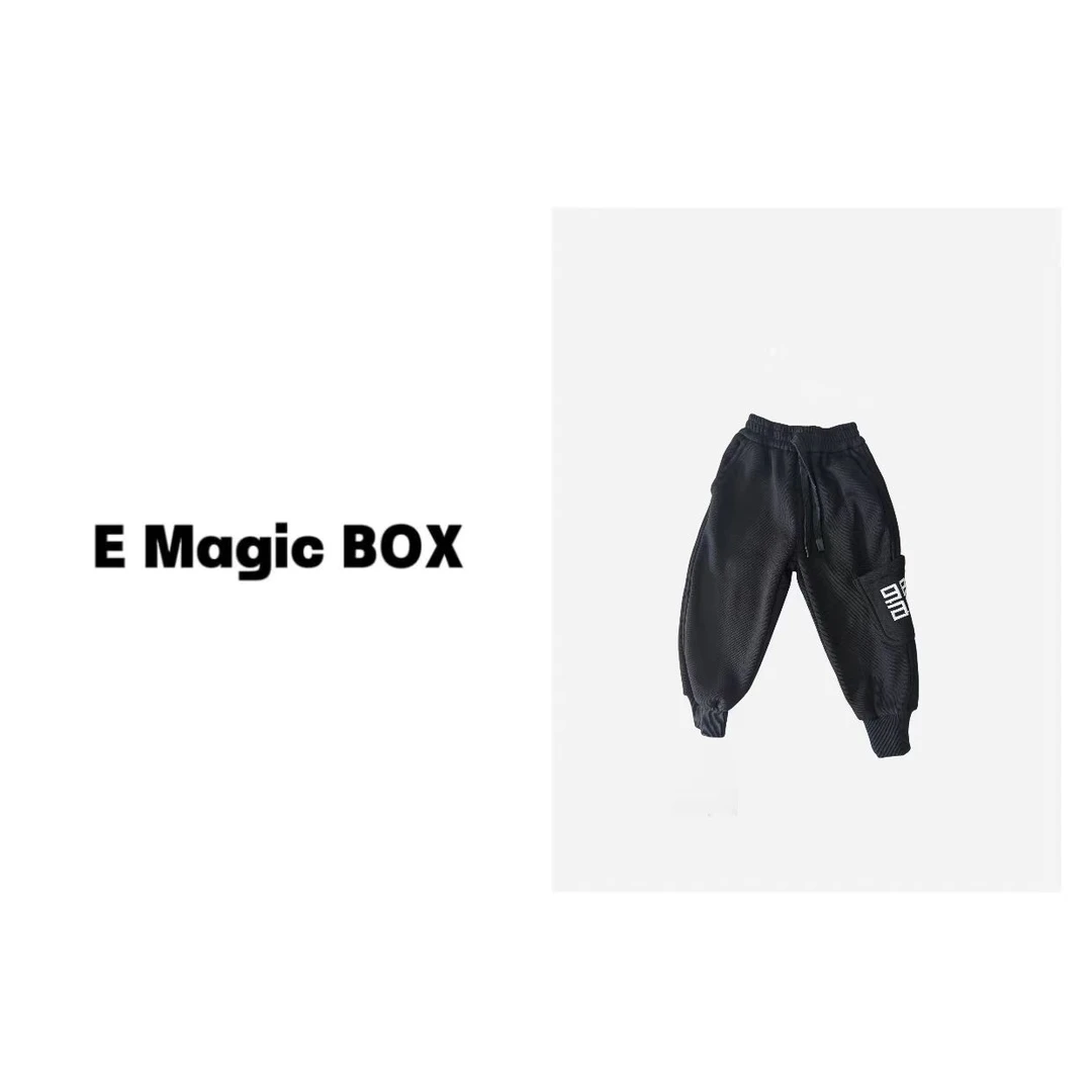 *E Magic Box“雪花飘飘”儿童限量款一体绒休闲裤55326