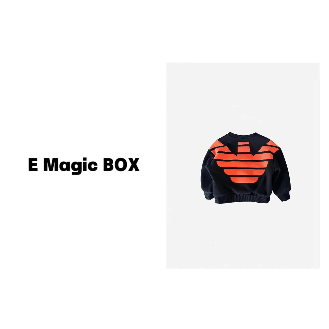 -E Magic Box童装“午夜翱翔”儿童限量款毛圈卫衣6953