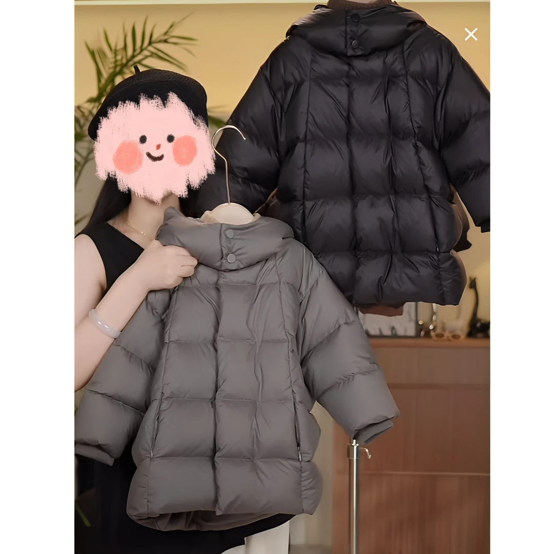 2024冬季新款中小童韩版纯色连帽羽绒服 TXB24733