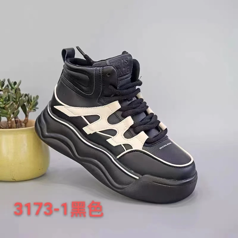 佰富美3173-1时尚百搭休闲鞋高帮