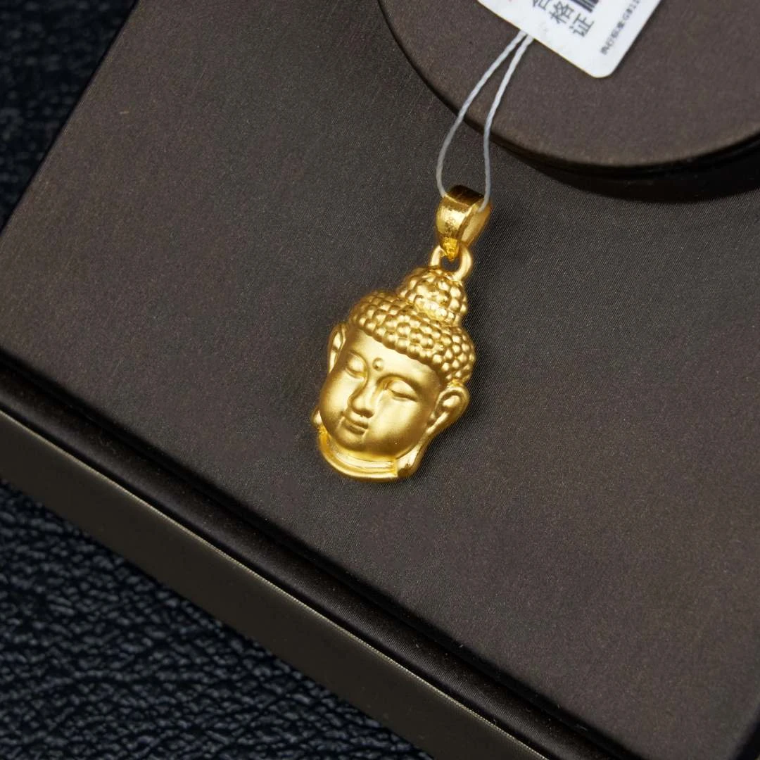 【金展珠宝】足金  佛头吊坠