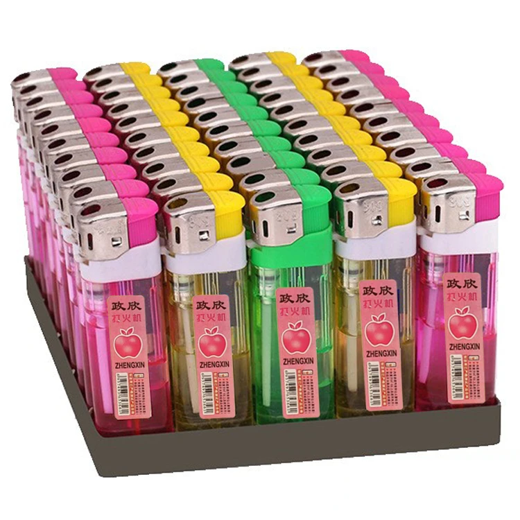 经典一元明火机50支整盒一次性透明打火机批发家用烟酒店零售包邮