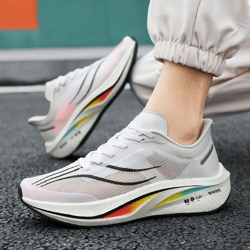 2024夏季新款男鞋透气跑步鞋女网布百搭轻便运动鞋情侣款减震跑鞋
