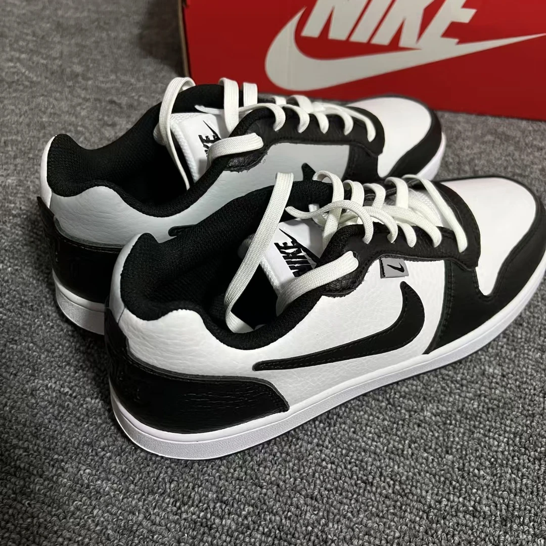 Nike/耐克EBERNON Low Premium低帮黑白熊猫男子时尚板鞋官方正品
