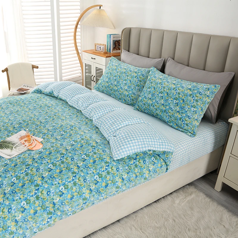 高货碎花牛奶绒床笠款适用1.8*2.0床