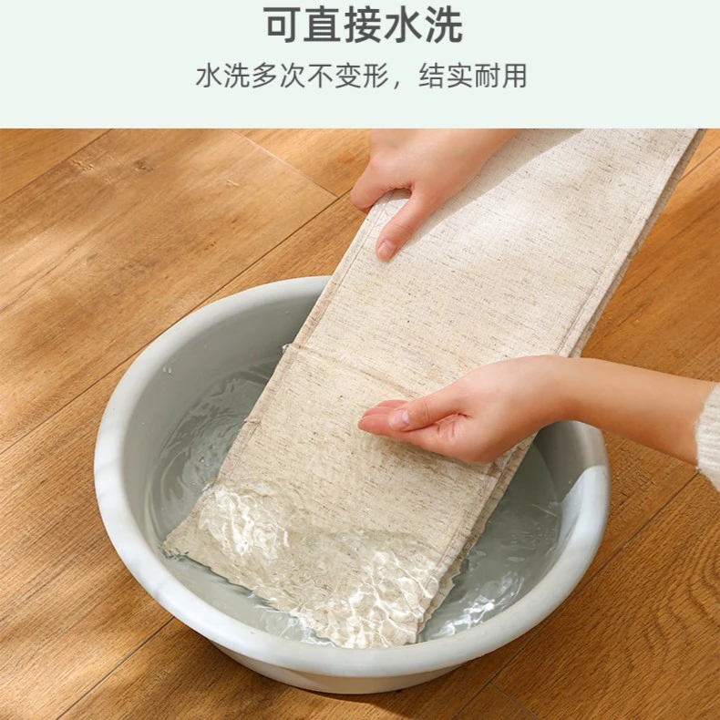 【无窗棉麻】单个装高织高密棉麻抽屉式收纳盒衣柜家用水洗可折叠