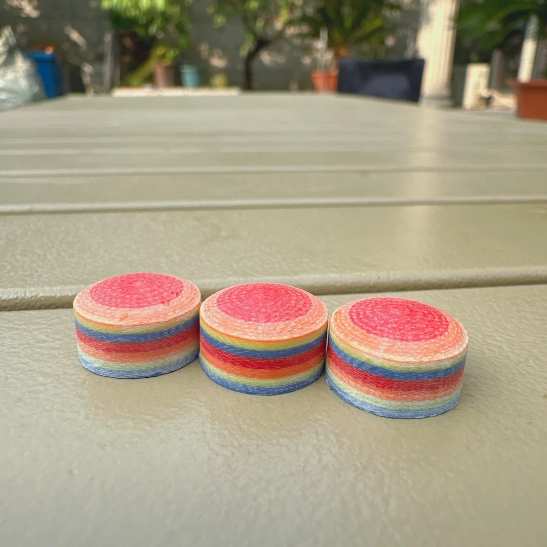 皮头彩虹冲杆皮头14mm多层彩虹皮头冲跳杆皮头开球杆皮头跳球杆等