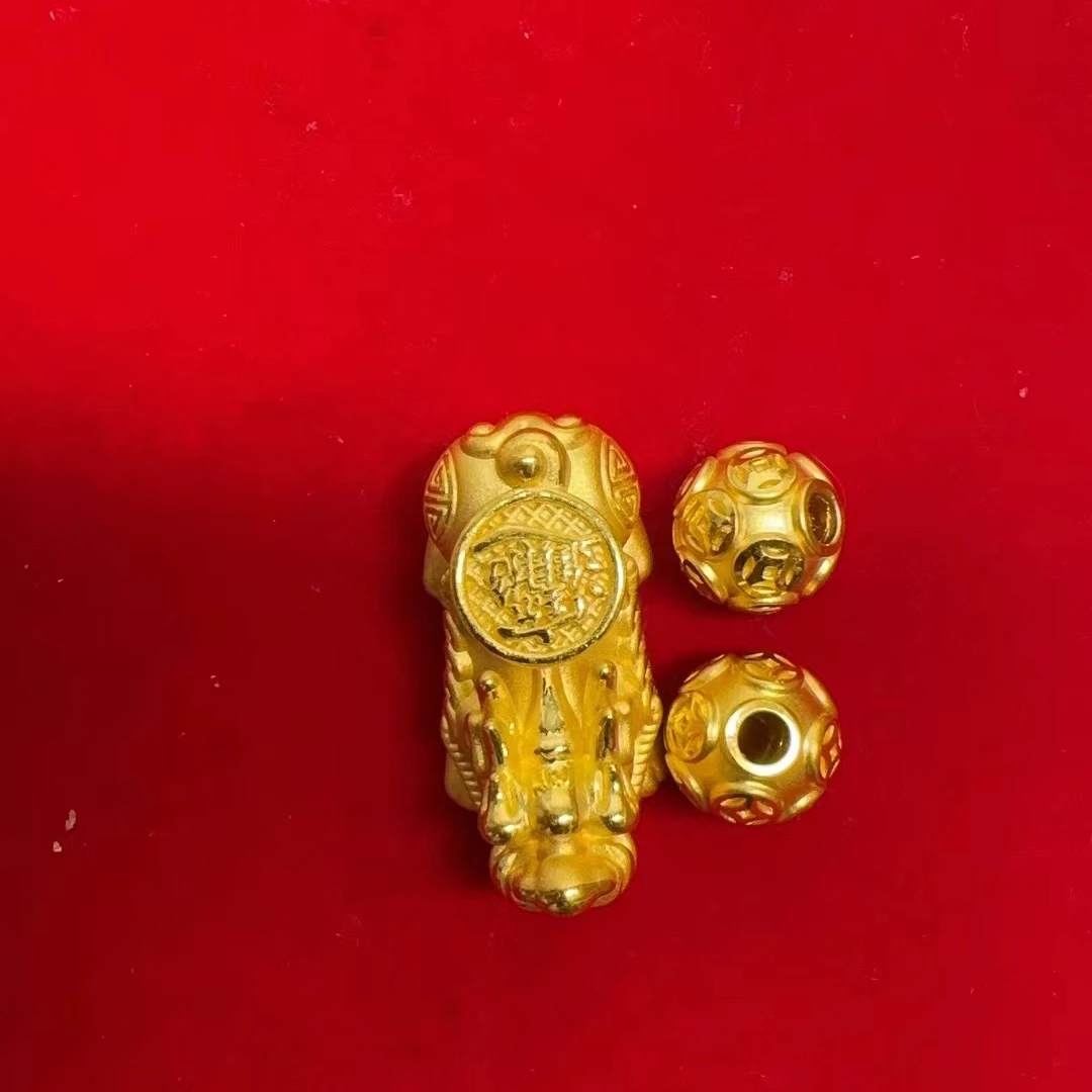 7.88g足金999貔貅金珠2