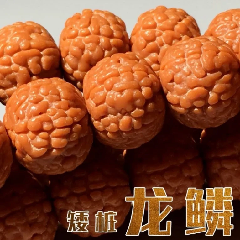 一代龙鳞纹红皮小金刚菩提手串108颗菩提子男女文玩念珠佛珠手珠