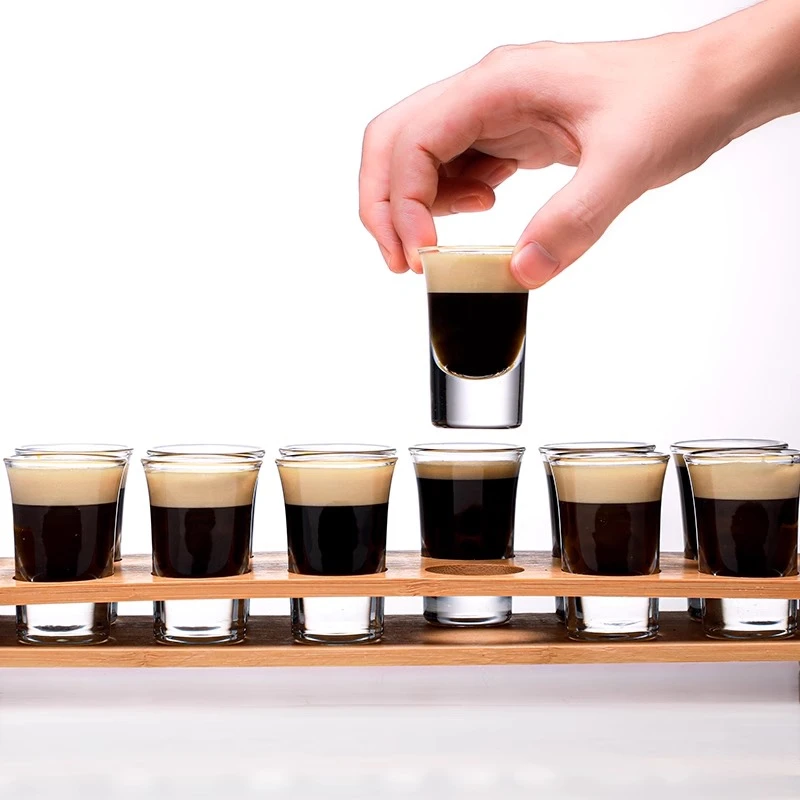 30ml标准白酒杯一口杯烈酒杯shout杯直身杯洋酒杯酒具套装家商用