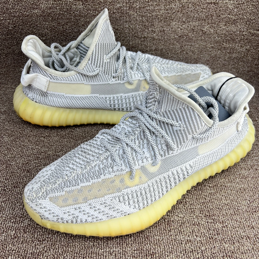 椰子350镂空灰白 鞋码46 二手 无原盒 EF2905