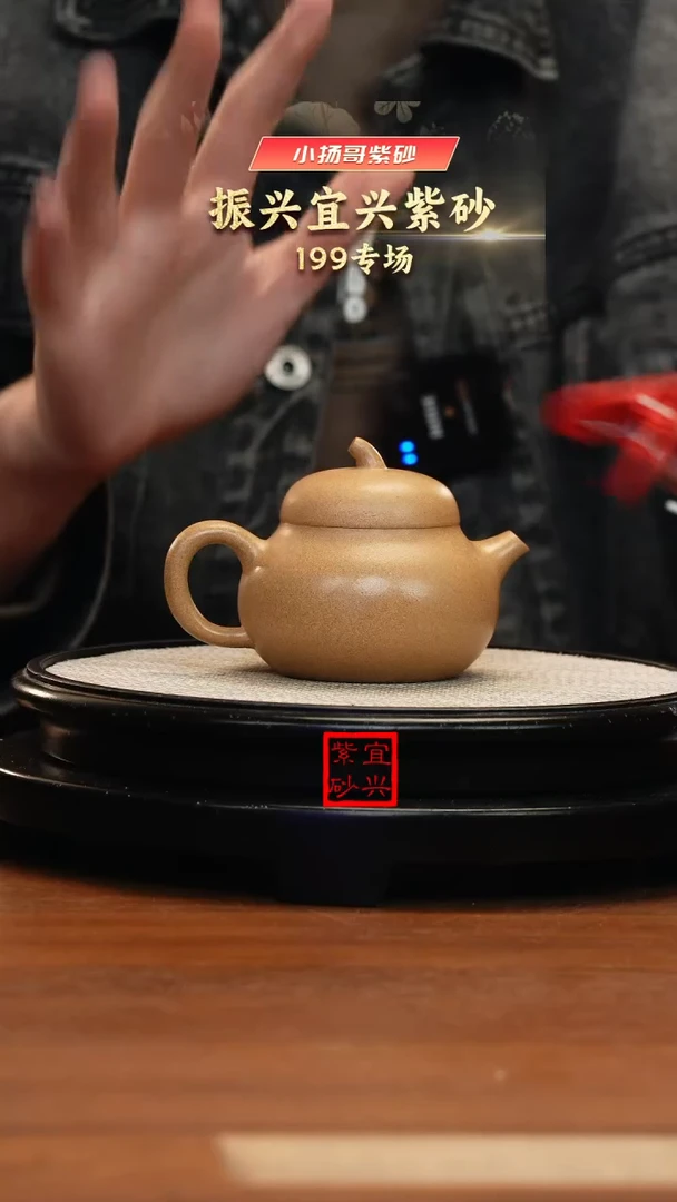 【闪购商品】紫砂茶壶W2162刘群段泥匏瓜