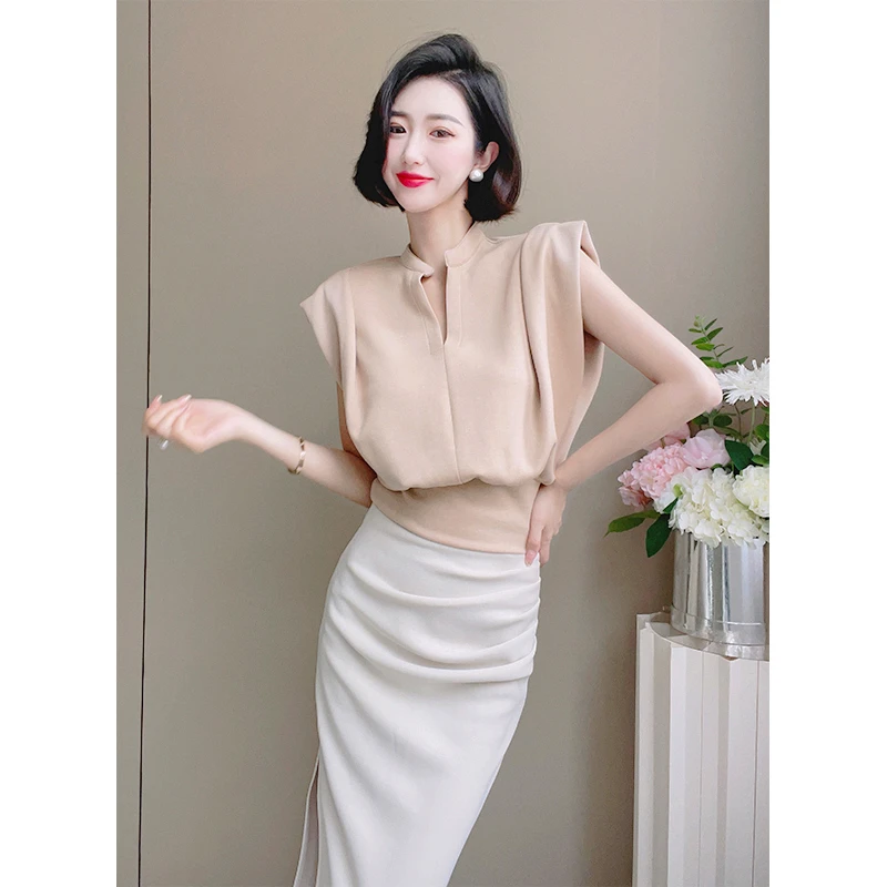 格娜流行时尚洋气套装新款女装高级小个子约会高档高端两件套裙子