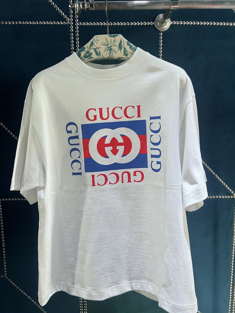全新未使用 GUCCI/古驰 GUCCI 印花平纹针织棉 T 恤