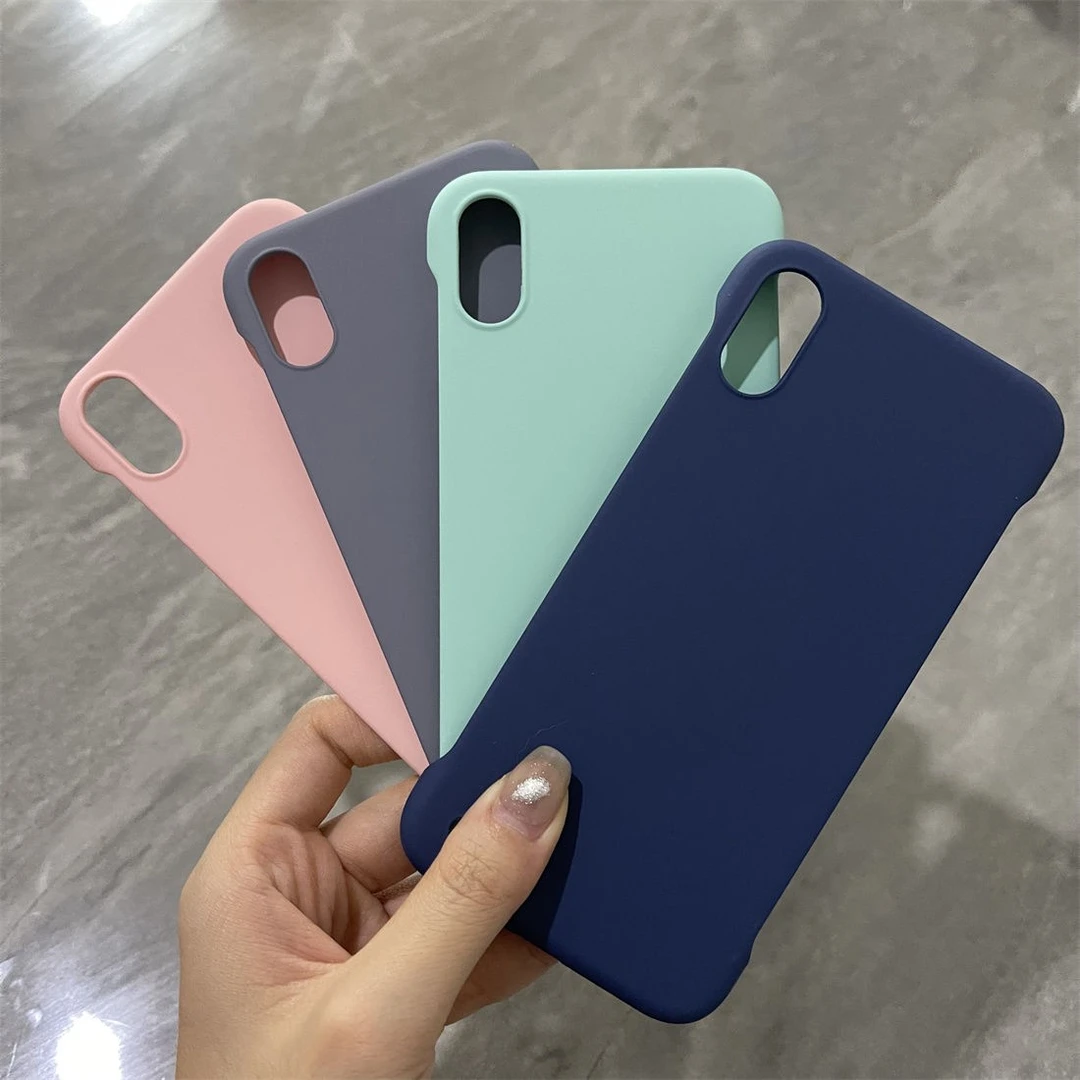 适用苹果X手机壳超薄半包磨砂硬壳xsmax简约高级iPhoneXR防摔男女