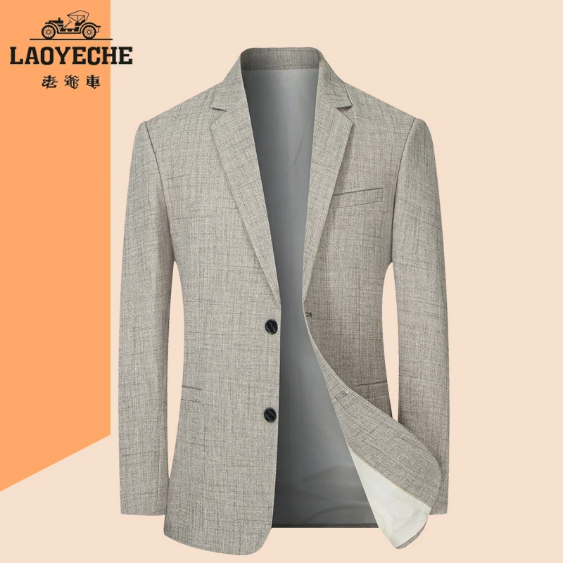 LAOYECHE/老爷车春秋季新款男士西装外套薄款西服商务休闲上衣男