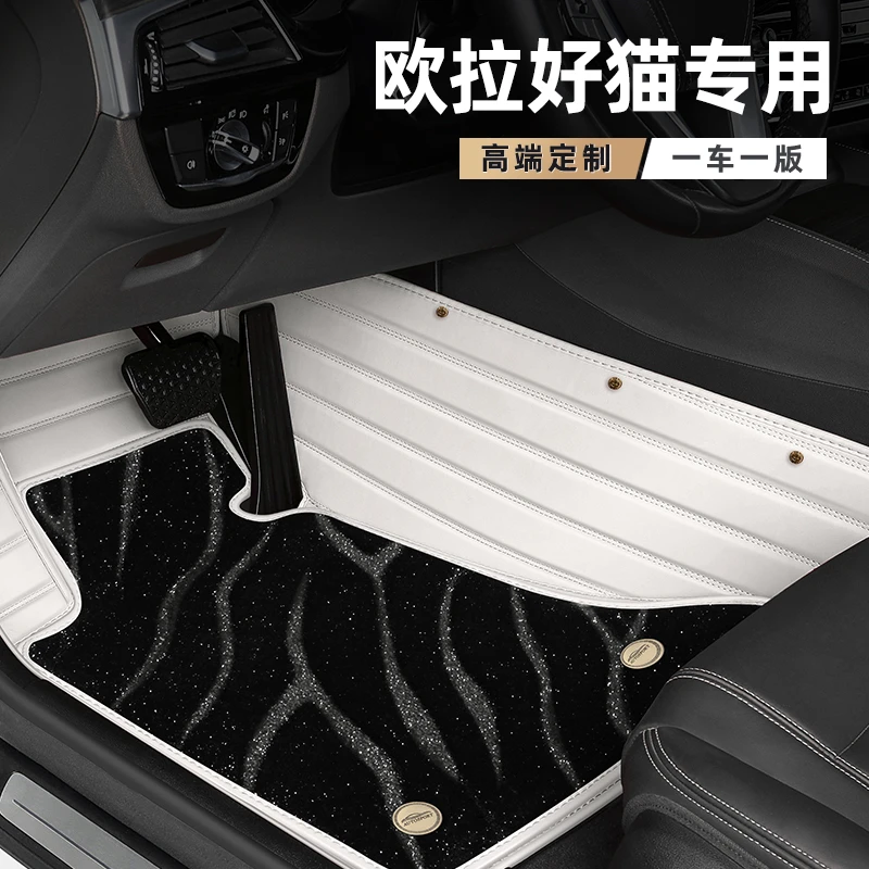 适用于欧拉好猫脚垫车内装饰专车专用全包围地毯式定制汽车脚垫