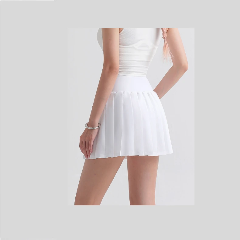 【50+速干莱卡】Z-13472百褶瑜伽裙防走光羽毛球网球裙跑步运动短裙