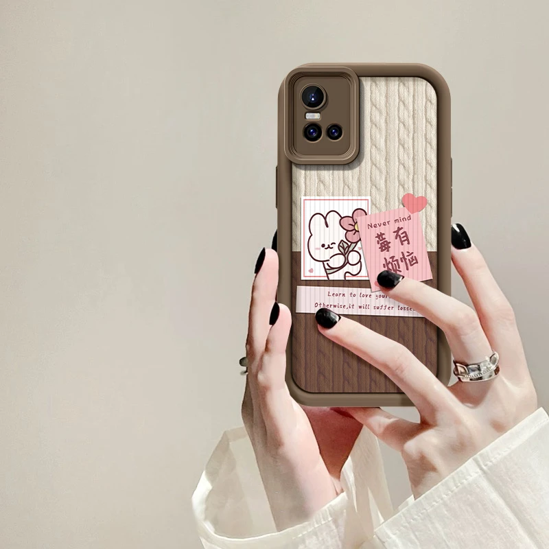 适用于VIVO S10莓有烦恼手机壳天眼阶梯全包硅胶小众女款防摔壳