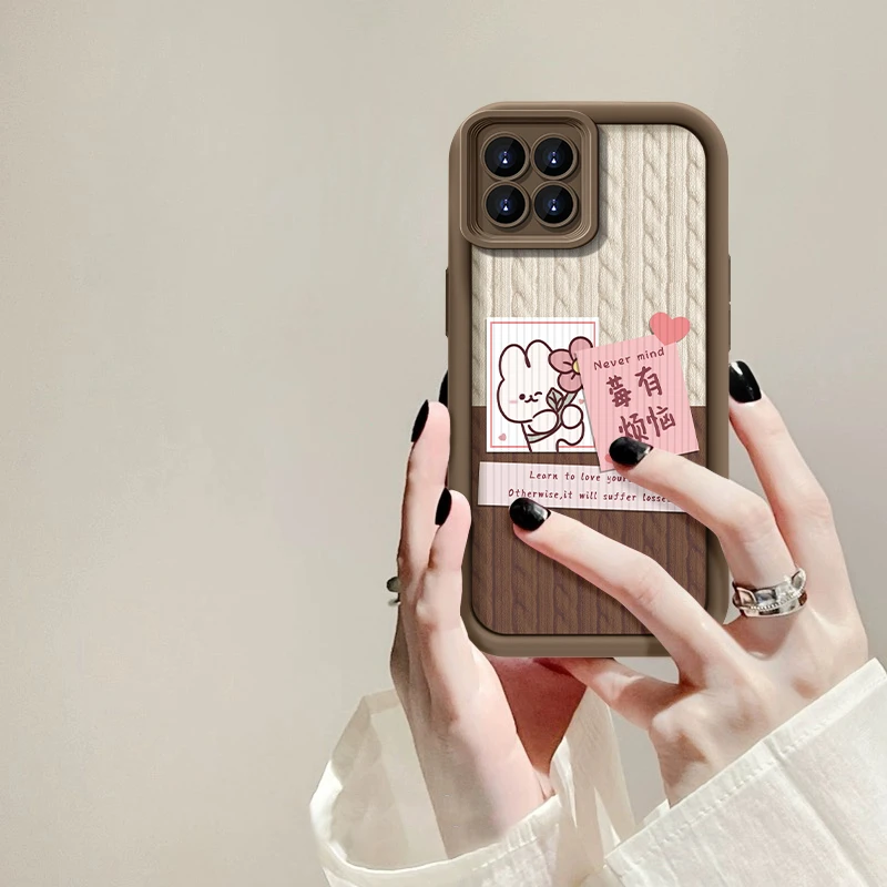 适用于OPPO Reno4se莓有烦恼手机壳天眼阶梯全包硅胶网红女款防摔