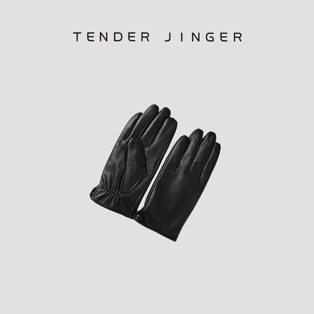 Tender Jinger【男士】冬季加绒绵羊皮保暖手套 T2411SYC16944