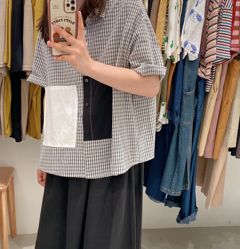 日系复古小众文艺范儿衬衫