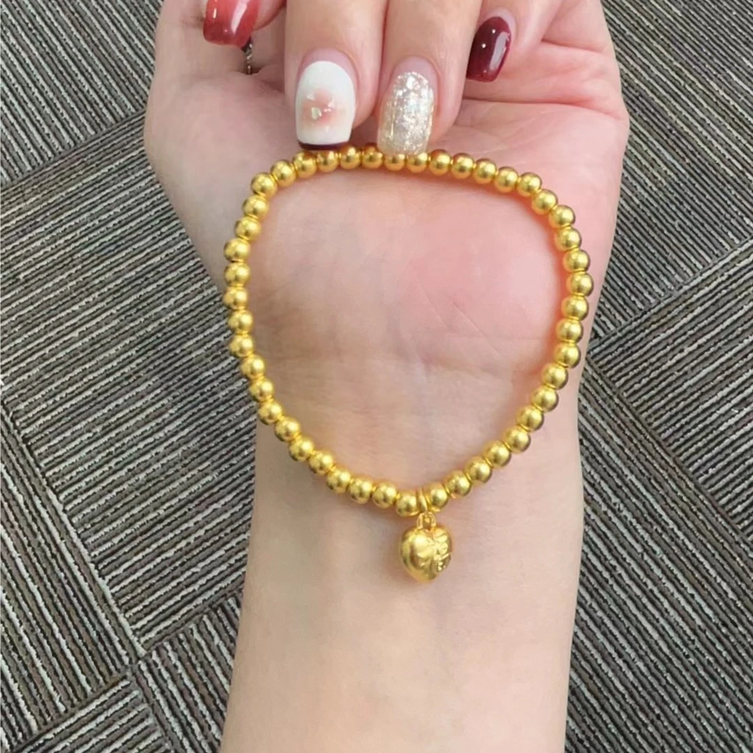 足金999 爱心福手串