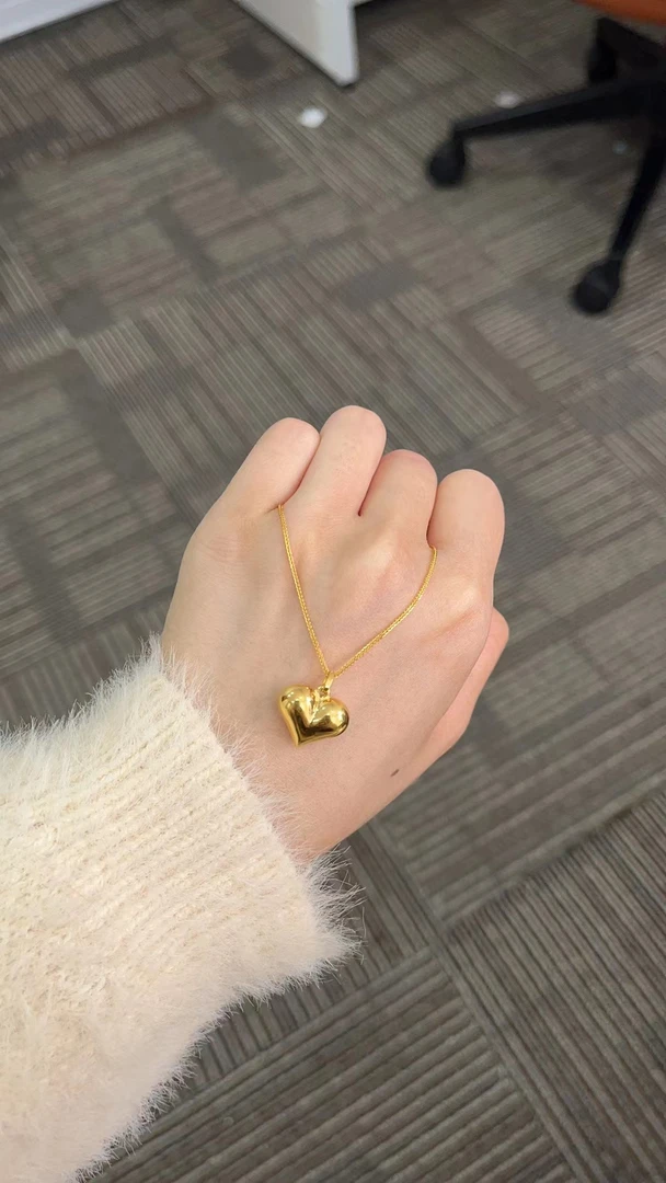 足金999 大胖心吊坠（不含链）（ 多退少补）