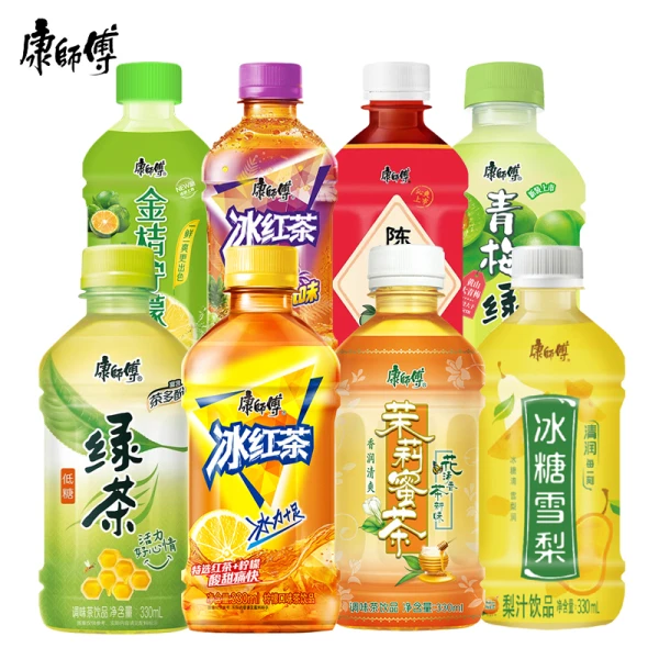 【9瓶包邮】康师傅冰红茶饮料300ml冰爽果味好喝经典酷小主
