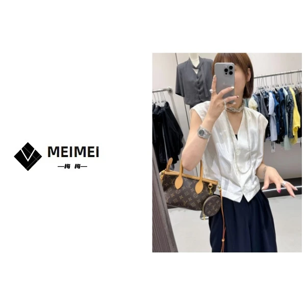 XMM.《小V背心》夏季时尚百搭洋气休闲小众气质设计感小马甲-75058