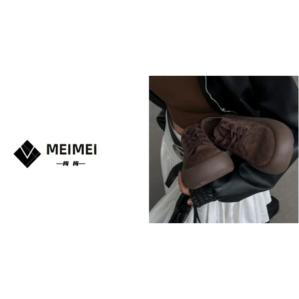 XMM《肯豆鞋》秋季时尚百搭洋气休闲厚底软底软面系带肯豆鞋C3A3125