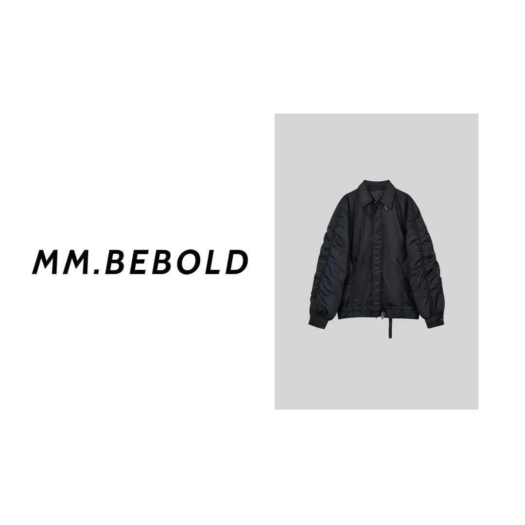 【妙姐精选】褶皱绗缝下摆腰带外套XYXS676