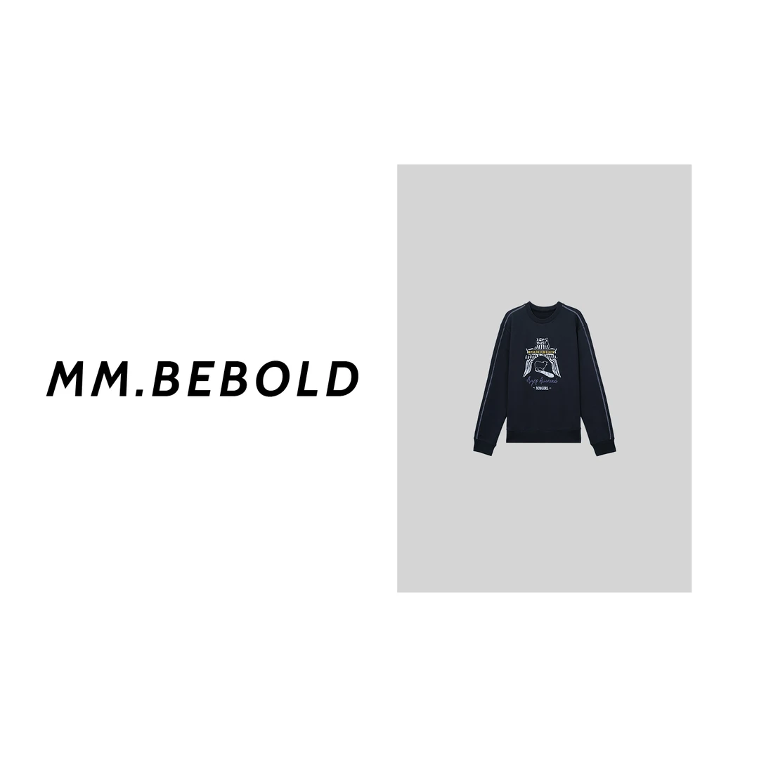 【妙姐精选】复古印花休闲套头卫衣LZ10387