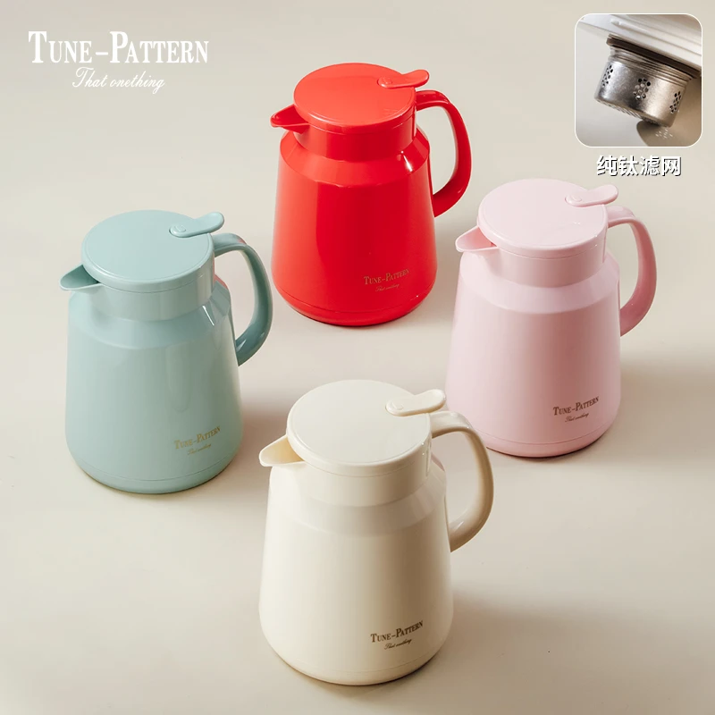 TUNE-PATTERN玻璃内胆焖茶壶家用暖壶咖啡壶纯钛滤网老白茶泡茶壶