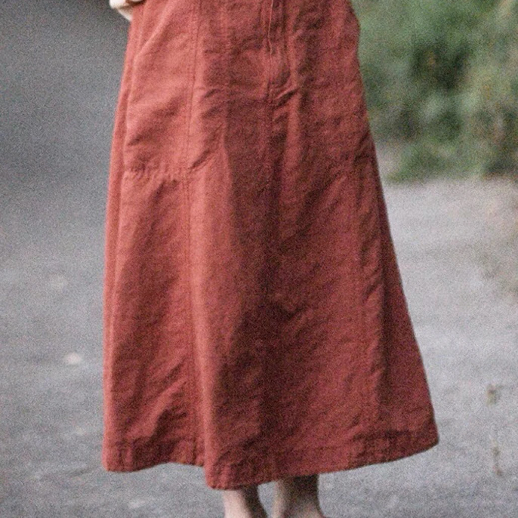 21SS2008纯色休闲半身裙百搭时尚女装半身裙