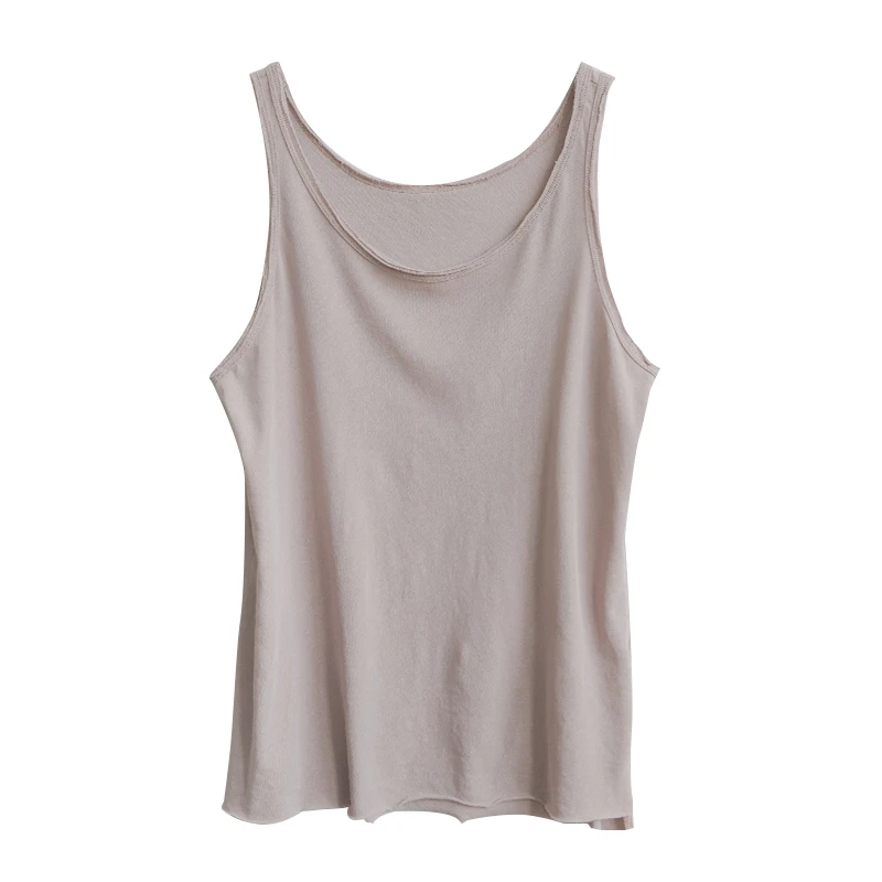 22SS4029休闲简约左岸迷香原创设计针织背心 纯色多色打底吊带