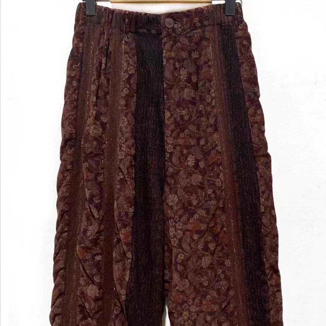 22FW3014左岸迷香休闲花纹休闲长裤