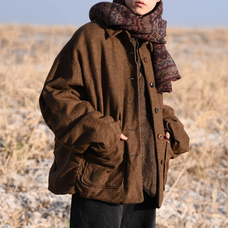 左岸迷香原创设计 羊毛混纺毛呢外套 Z21FW8034