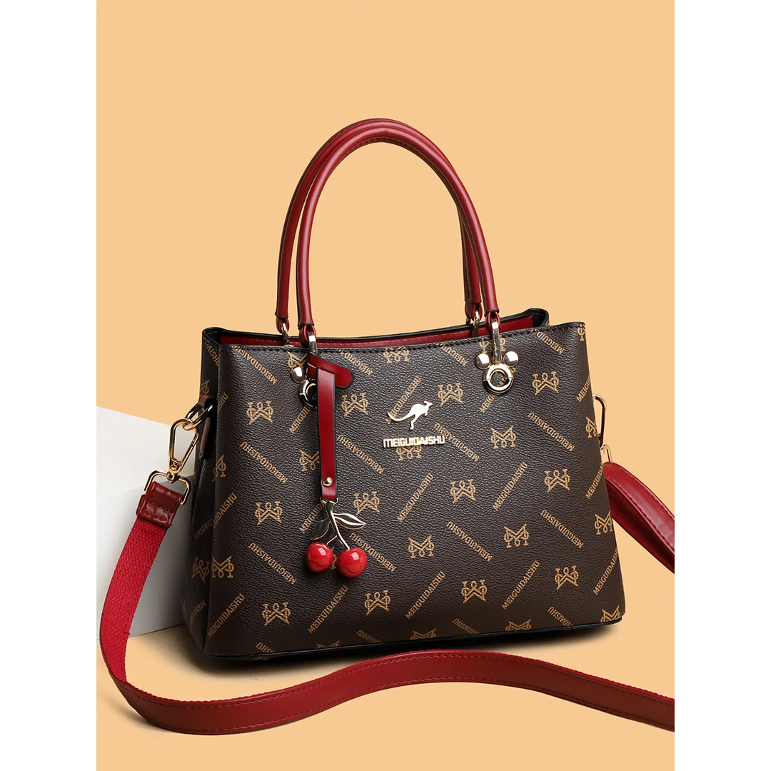 女士送妈妈斜挎包包2025新款时尚大气中年手提女包真软皮气质洋气