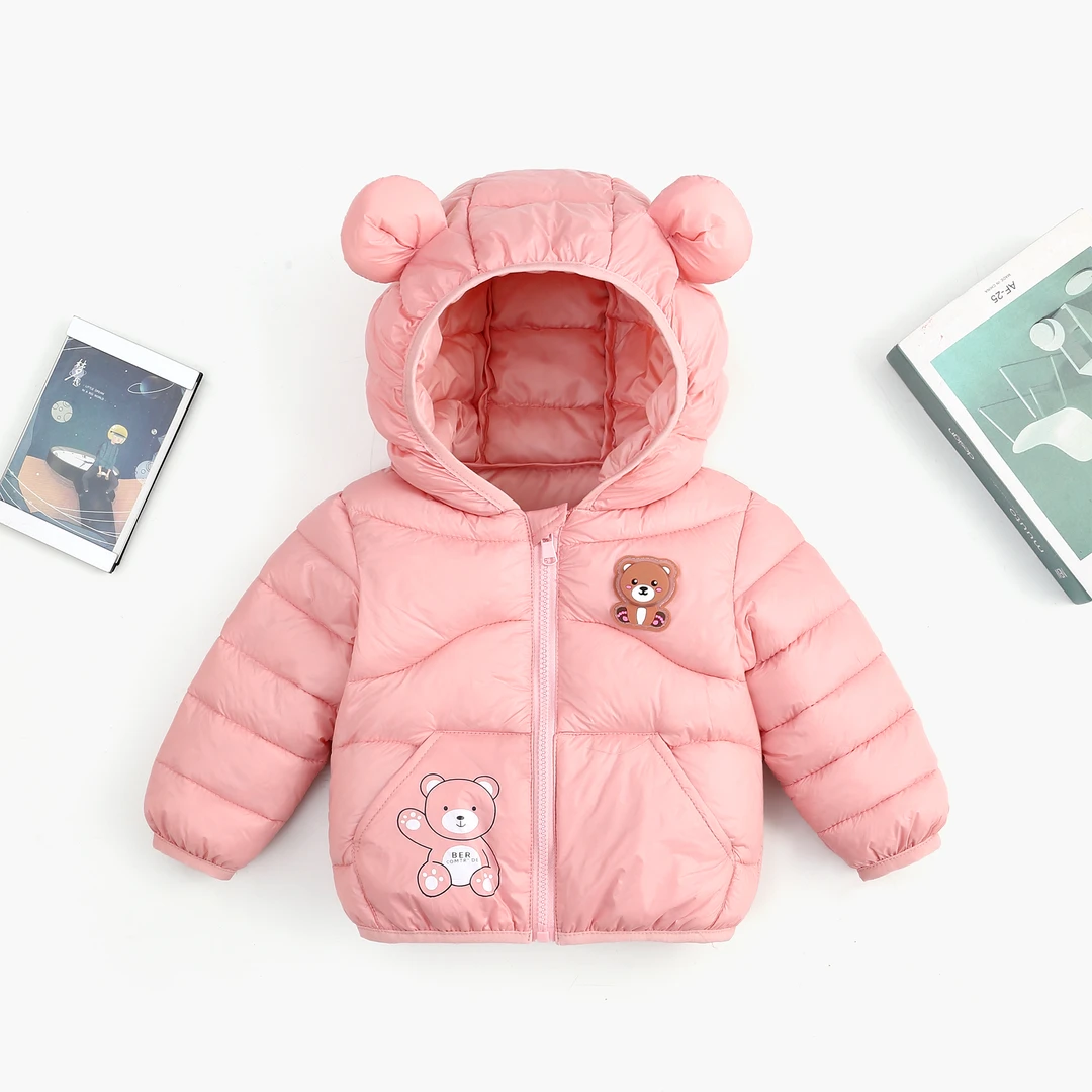 《BL》新款儿童羽绒棉服男女童宝宝棉衣轻薄保暖棉衣连帽外套