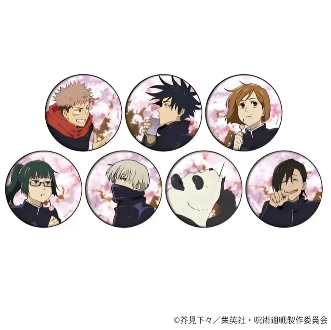 咒术回战 丝绒樱花 学生组 吧唧徽章（默认代拆）