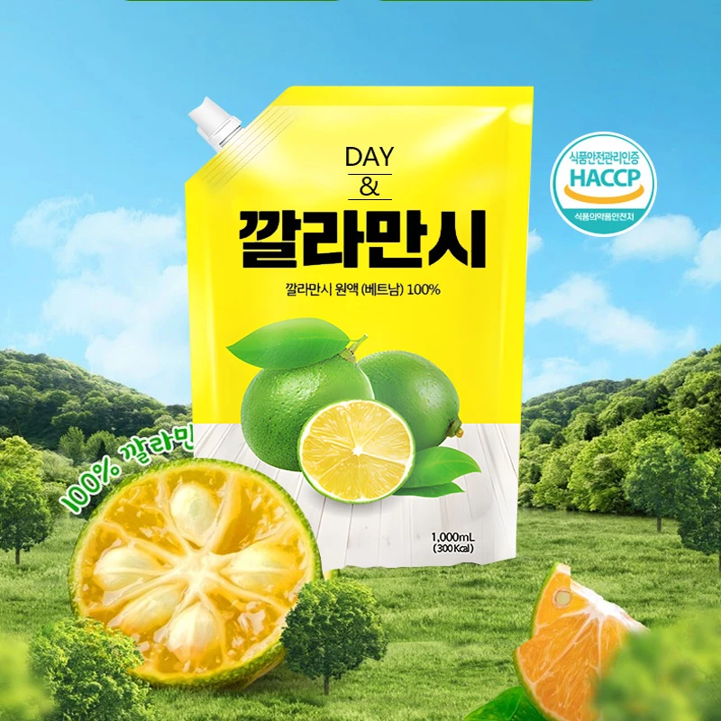 莉珍韩国DAY卡曼橘源液浓缩汁1000ml进口零食办公室原浆冲饮果汁