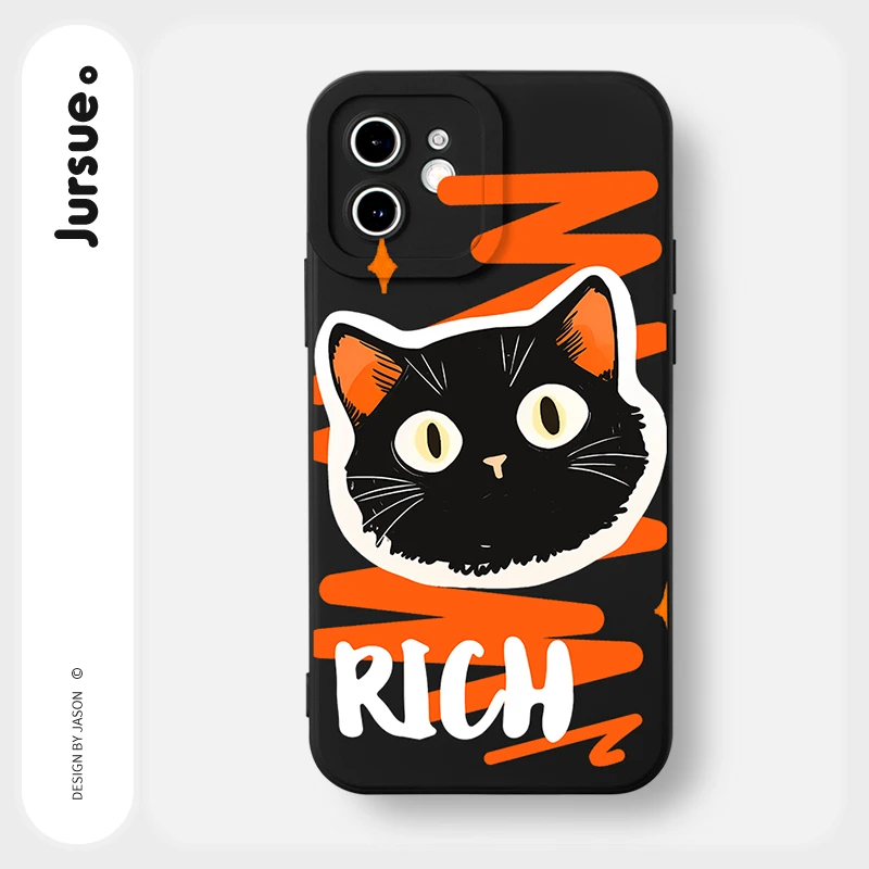 韩系iPhone15promax苹果14手机壳13潮12男11可爱XS/XR趣味8女7p猫