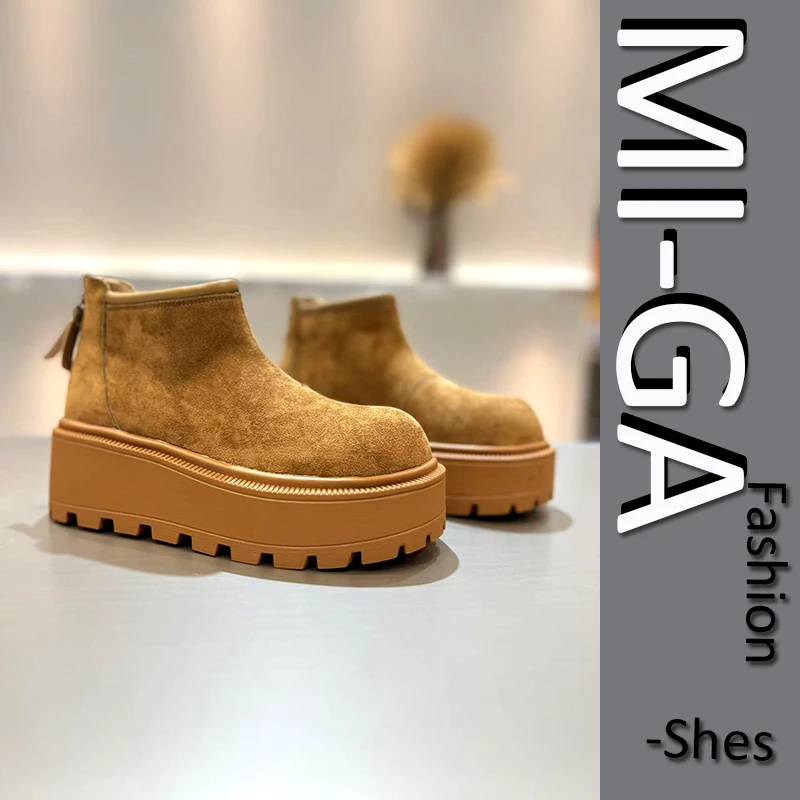 【双11】欧货防滑2024秋冬新款加绒时尚高级感厚底气质复古气质女鞋