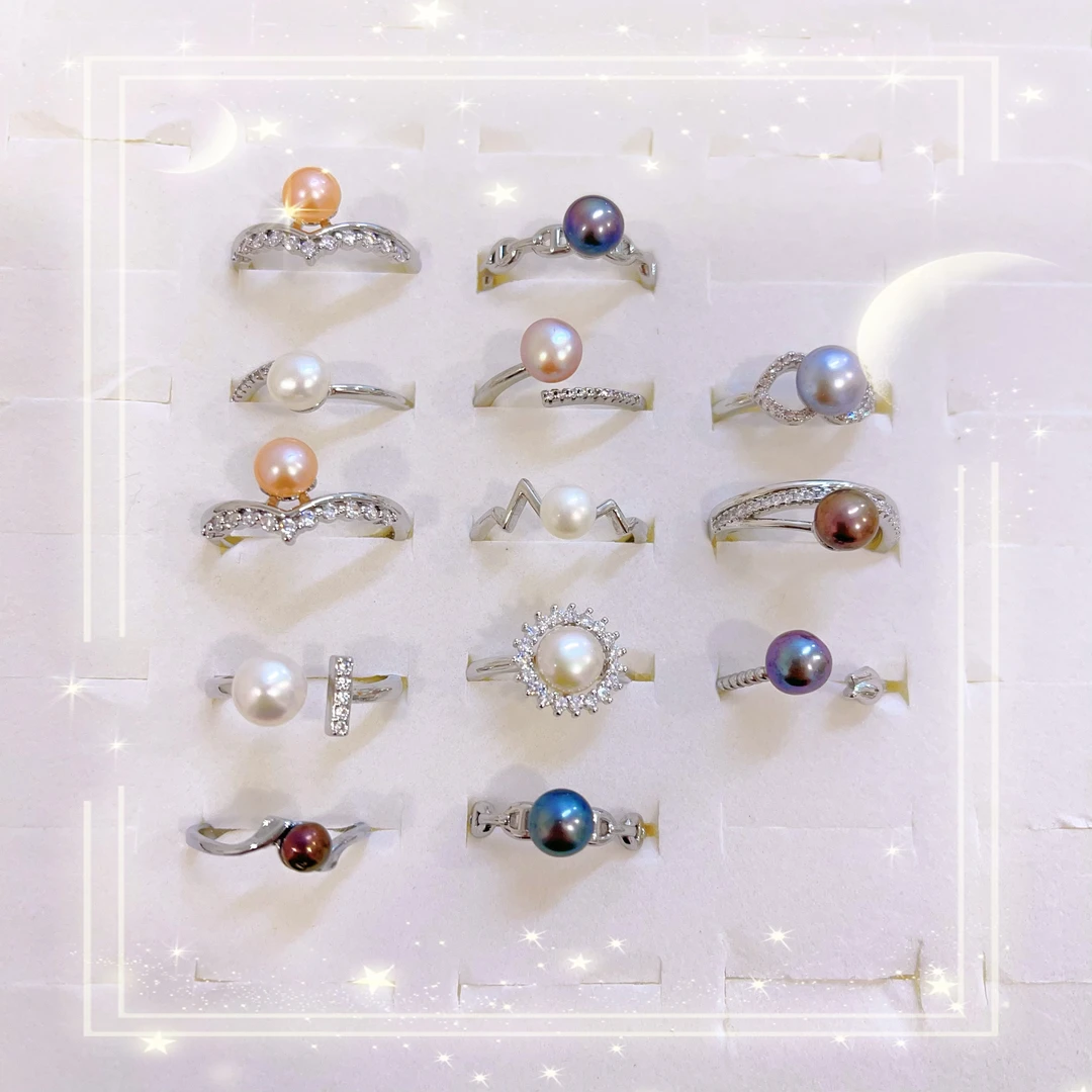 天然淡水珍珠戒指（多样性发货 发其一）