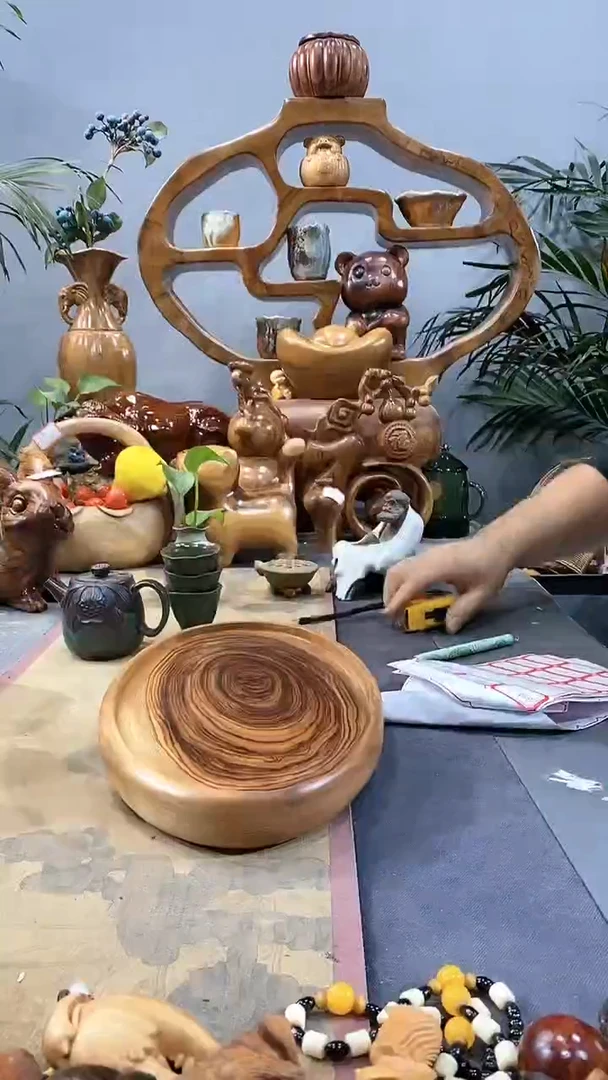 【闪购商品】香樟木木艺A23椭圆干泡35/20/4