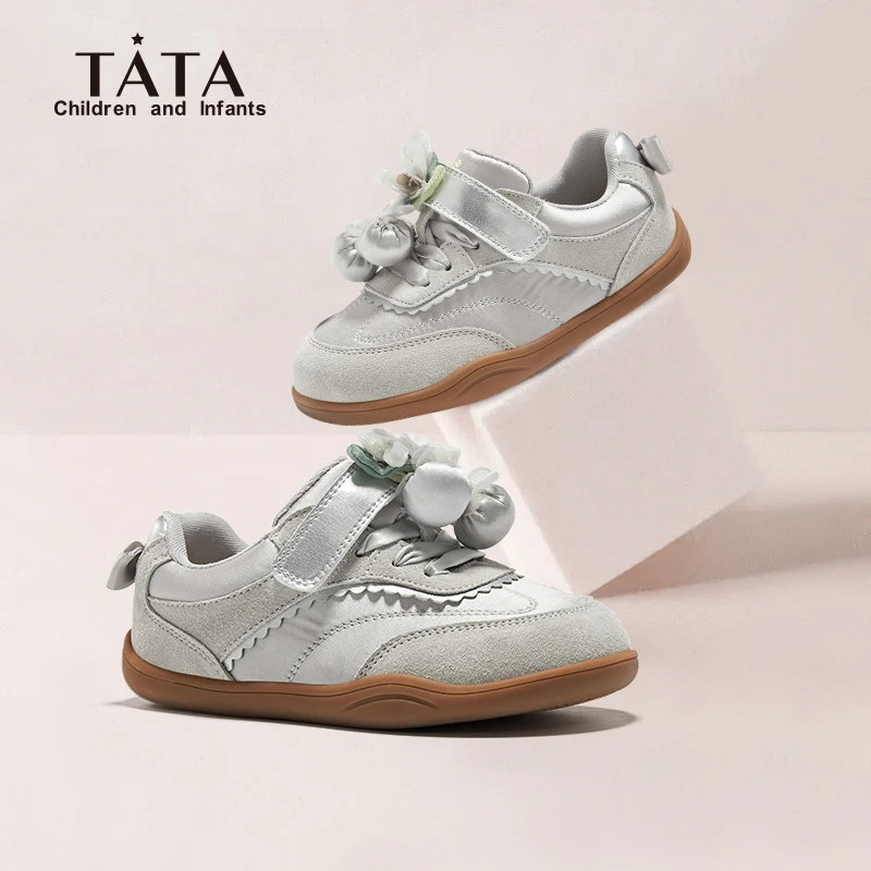 TATA他她童鞋儿童运动鞋女童2024新款春秋防滑软底休闲鞋TT4334