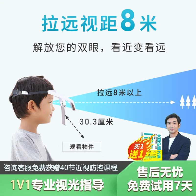 睛延宝头戴式拉远镜  看书写字  方便阅读 改善近距离用眼