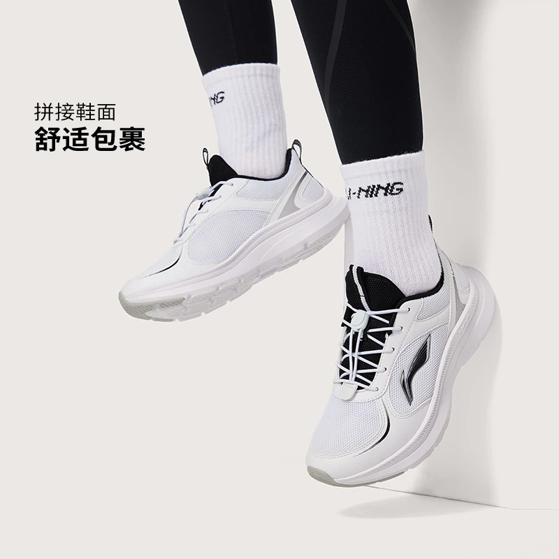 李宁儿童秋冬款跑步鞋大童新款减震圆头跑鞋透气低帮童鞋YKFU130