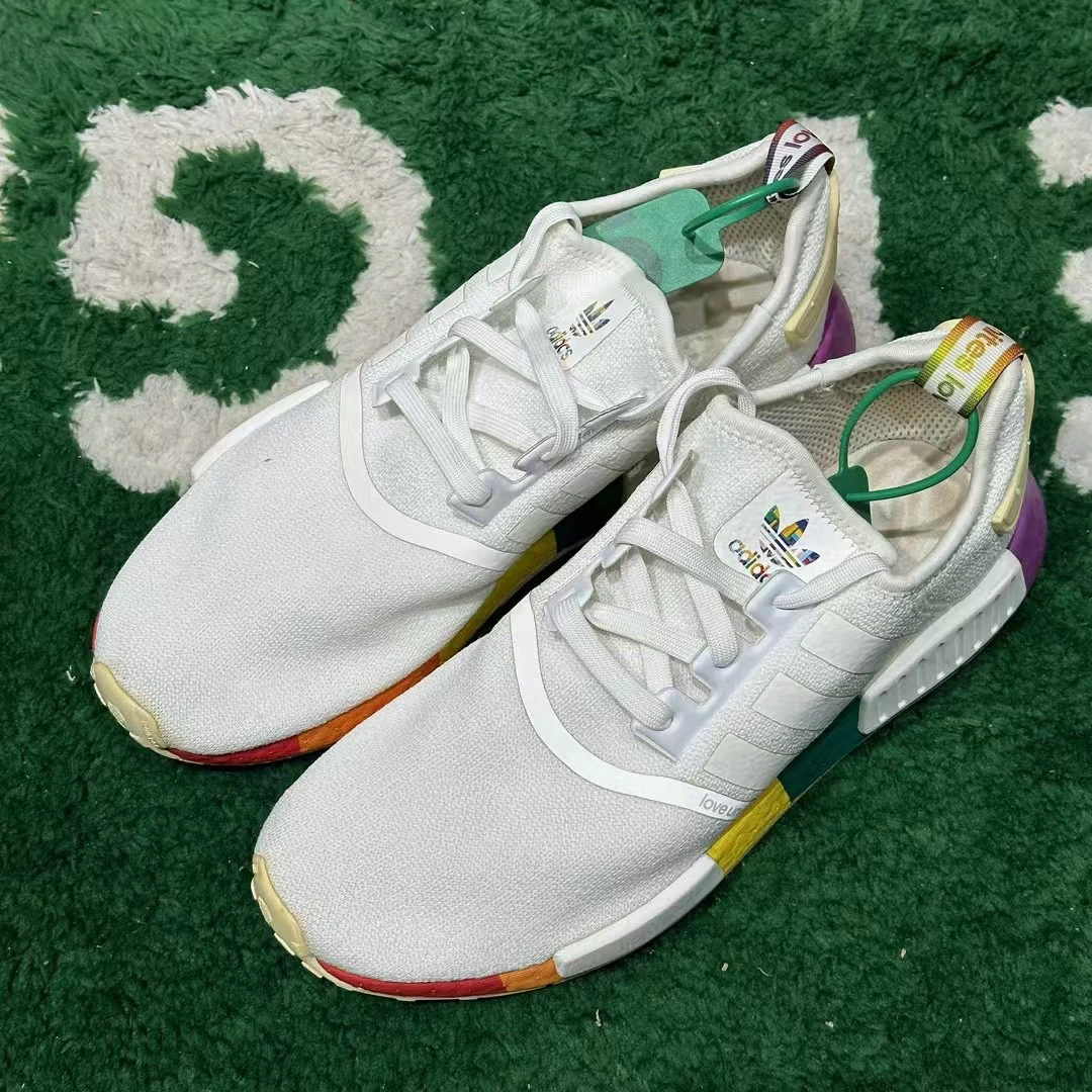 43码/ Adidas Nmd 彩虹 低帮跑鞋 公价1199 fy9024